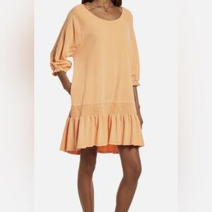 35. FP Beach Free People Jenny Mini Dress Orange Melo Pear